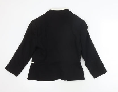 John Lewis Womens Black Shawl Lapel Suit Jacket Size 12