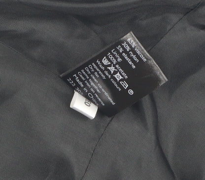 John Lewis Womens Black Shawl Lapel Suit Jacket Size 12