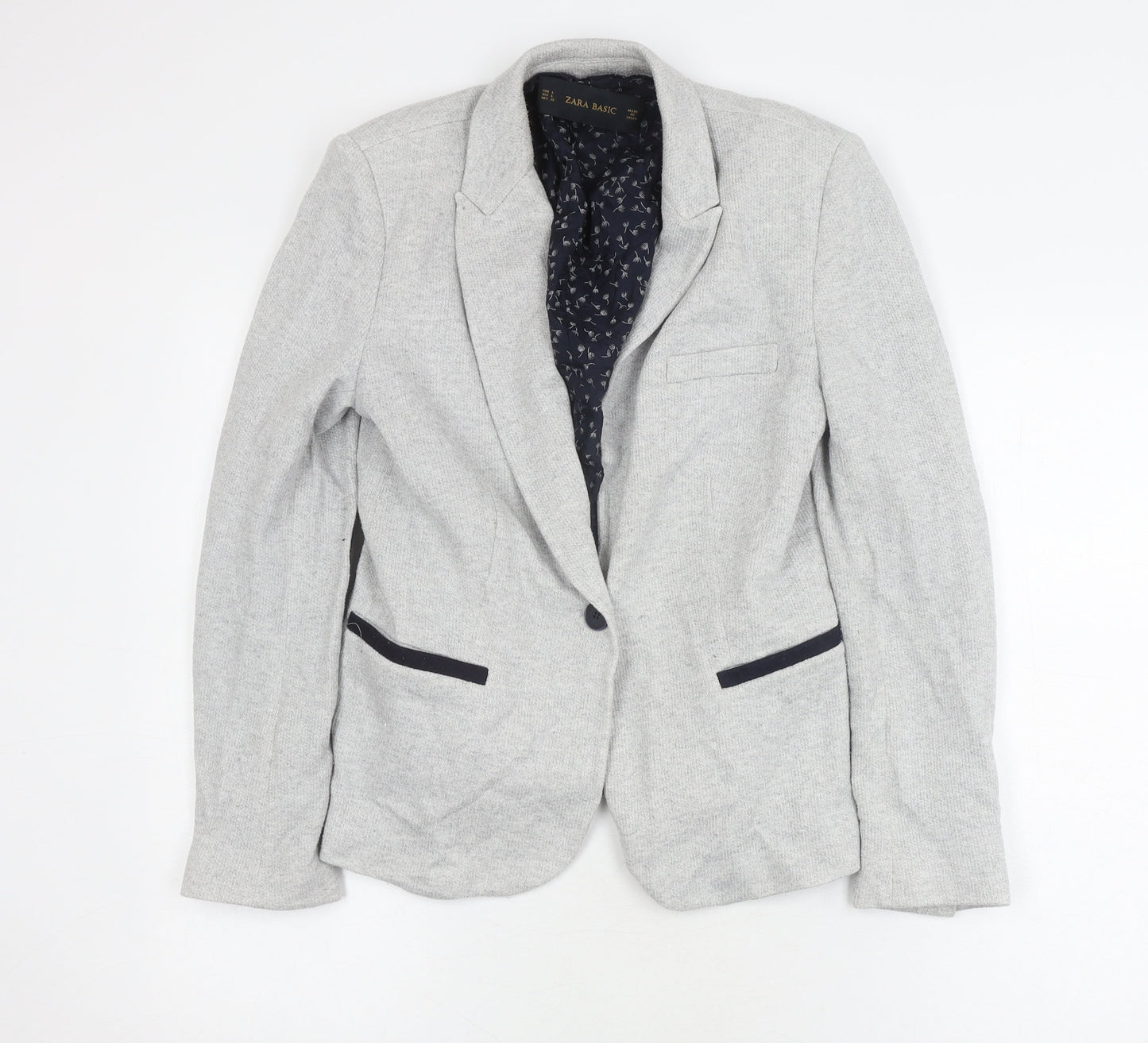 Womens UK Size 12 Zara Grey Basic Jacket