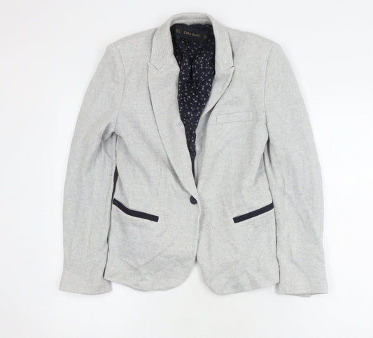 Womens UK Size 12 Zara Grey Basic Jacket
