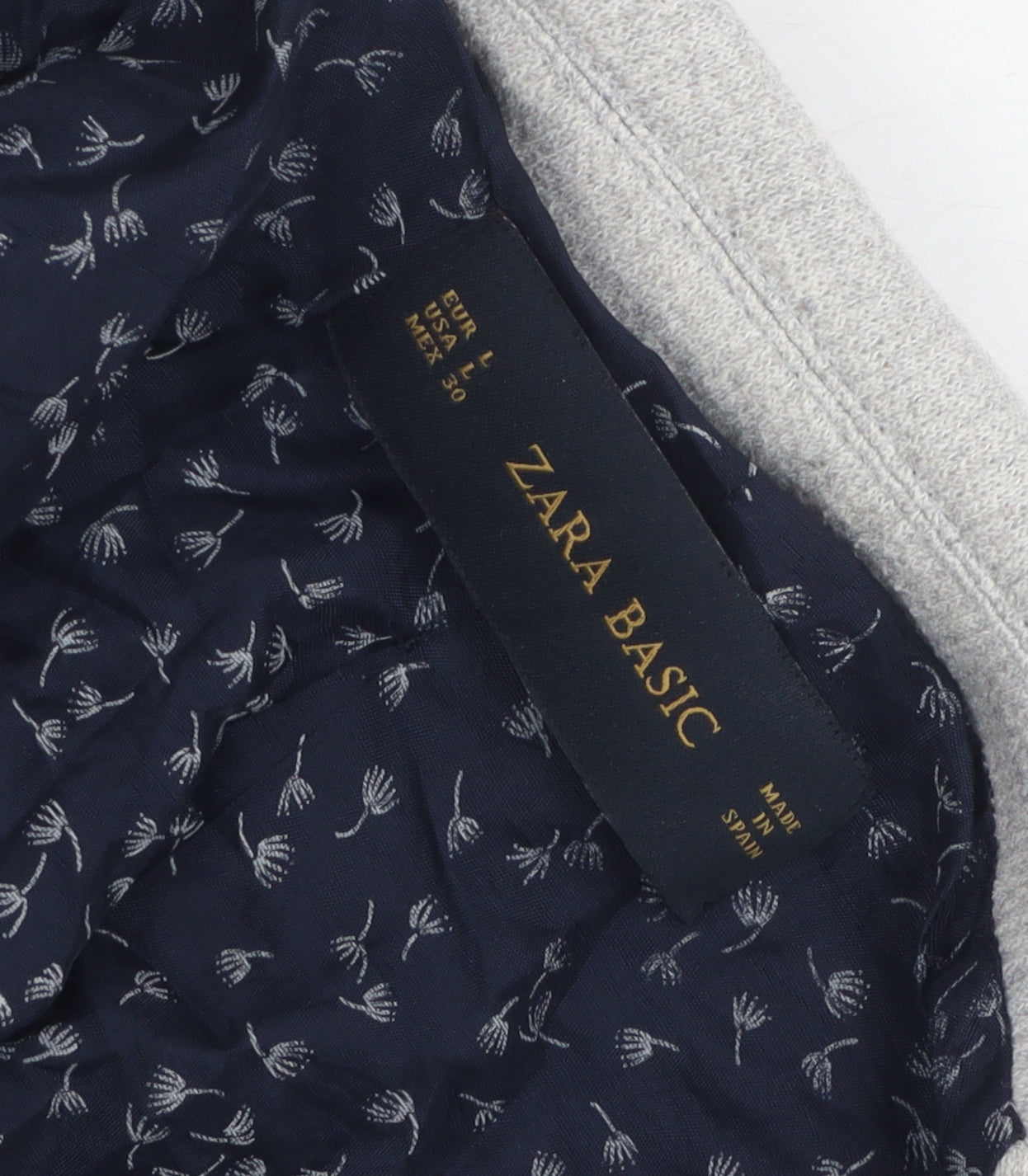 Womens UK Size 12 Zara Grey Basic Jacket