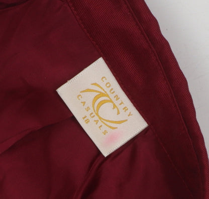 Country Casuals Women's Red Blazer Size 18
