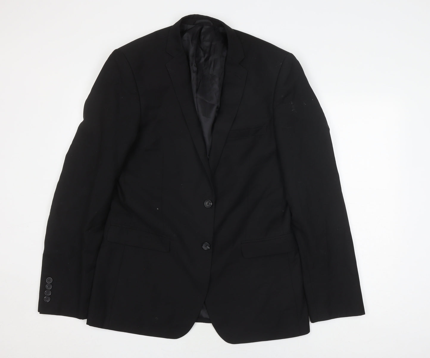 Mens UK Size 40 Burton Regular Black Suit Jacket