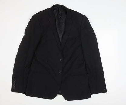 Mens UK Size 40 Burton Regular Black Suit Jacket