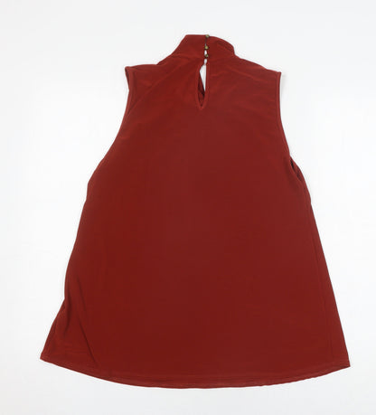 Womens UK Size 12 Wallis Red Basic Tank