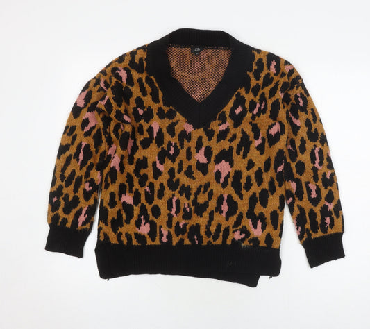 Womens UK Size XS River Island Multicoloured Pullover Jumper