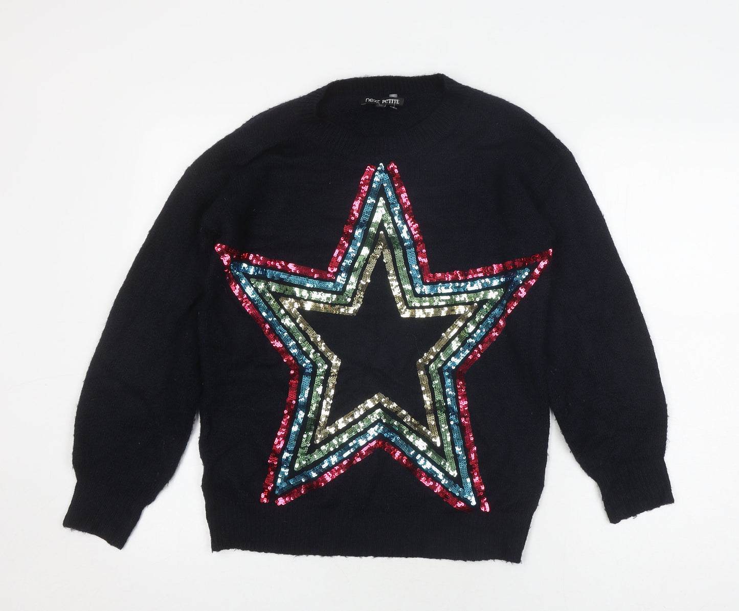 Womens UK Size XS NEXT Black Pullover Jumper