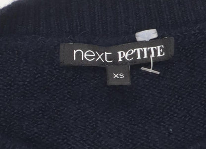 Womens UK Size XS NEXT Black Pullover Jumper