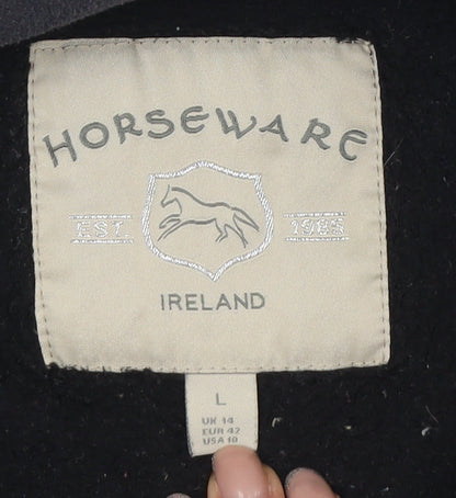 Womens UK Size L Horseware Black Bomber Jacket
