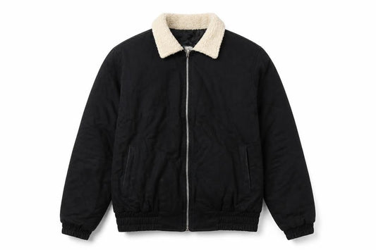 Mens UK Size S Boohoo Black Bomber Jacket