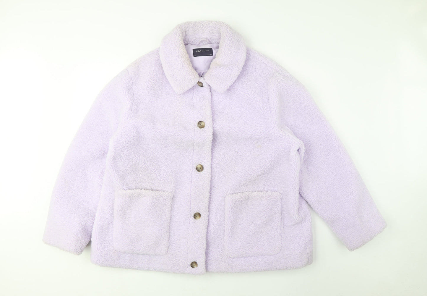 Womens UK Size 20 Marks and Spencer Purple Basic Jacket