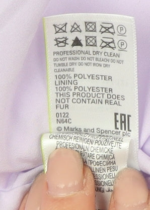 Womens UK Size 20 Marks and Spencer Purple Basic Jacket