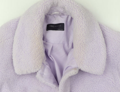 Womens UK Size 20 Marks and Spencer Purple Basic Jacket