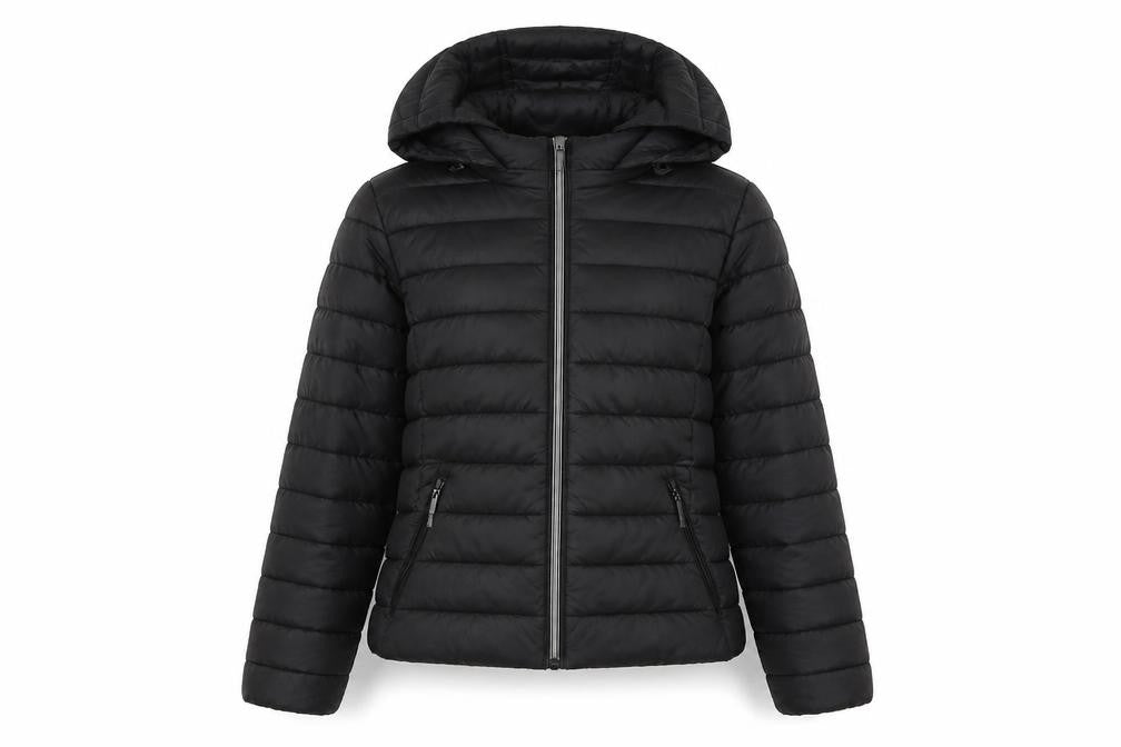 Womens UK Size XS Zara Black Puffer Jacket