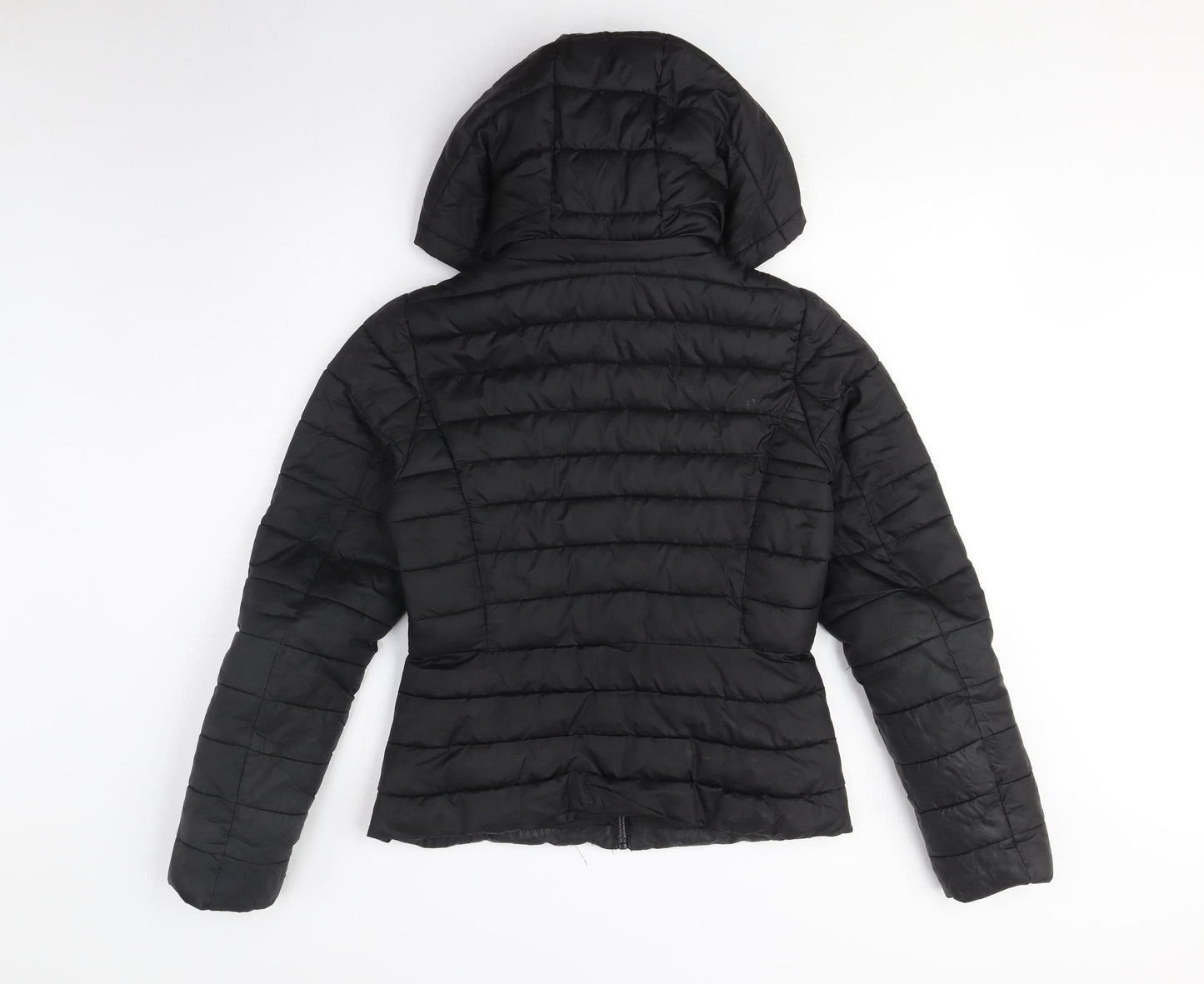 Womens UK Size XS Zara Black Puffer Jacket
