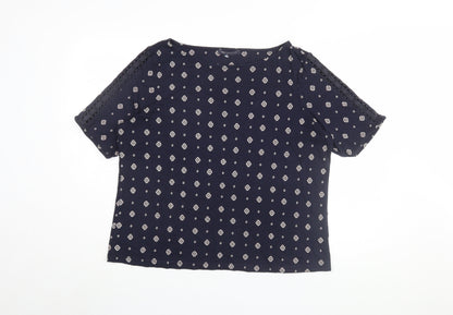 Womens UK Size 18 Marks and Spencer Multicoloured Basic Blouse