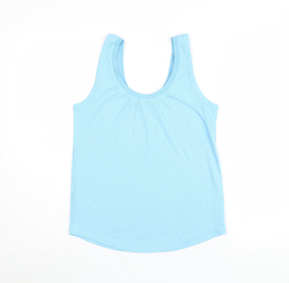 Womens UK Size 10 Marks and Spencer Blue Basic Tank