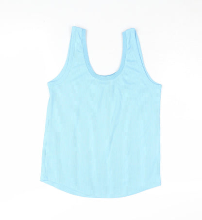 Womens UK Size 10 Marks and Spencer Blue Basic Tank
