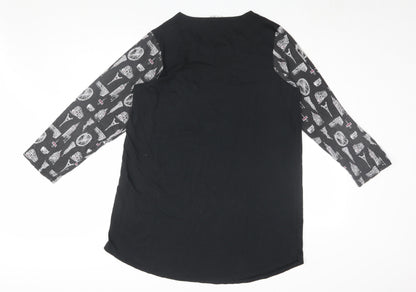 Indigo Sky Women's Black City Nightshirt Size 18-20