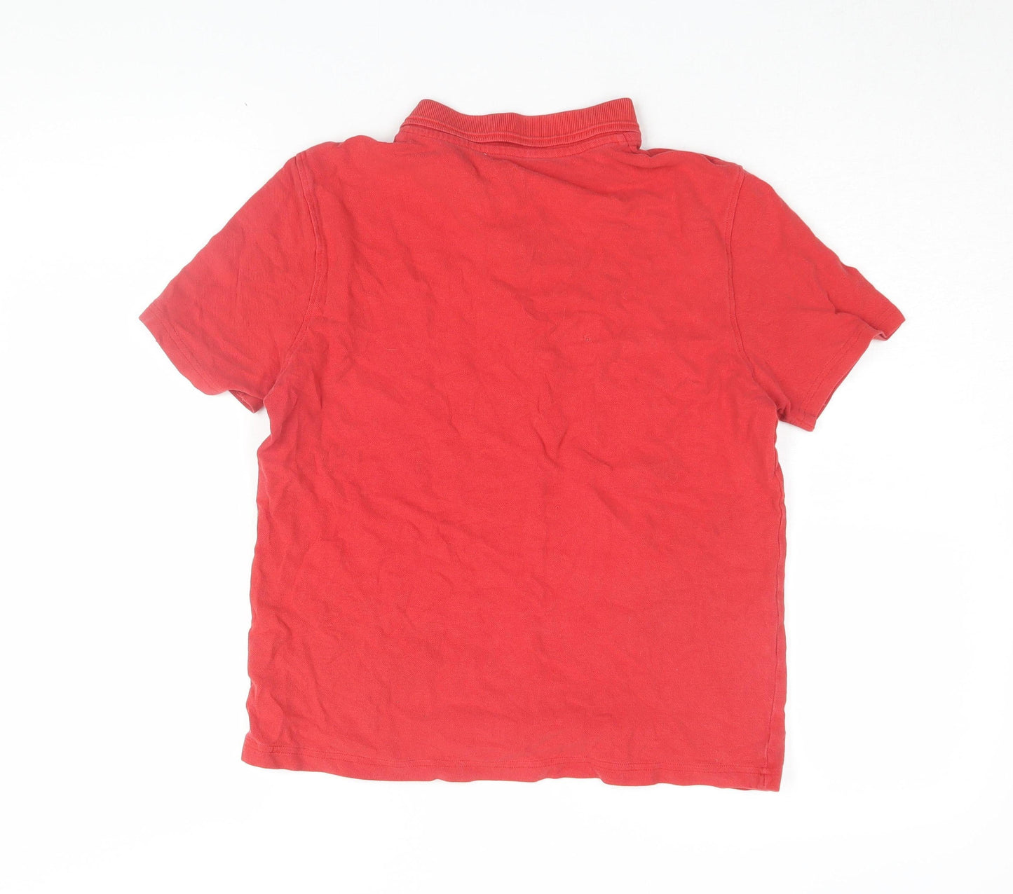 Marks and Spencer Boys Red Polo Shirt, 12-13 Years, Cotton