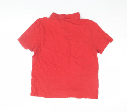 Marks and Spencer Boys Red Polo Shirt, 12-13 Years, Cotton