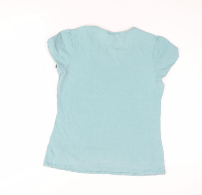 Womens UK Size 10 NEXT Blue Basic T-Shirt