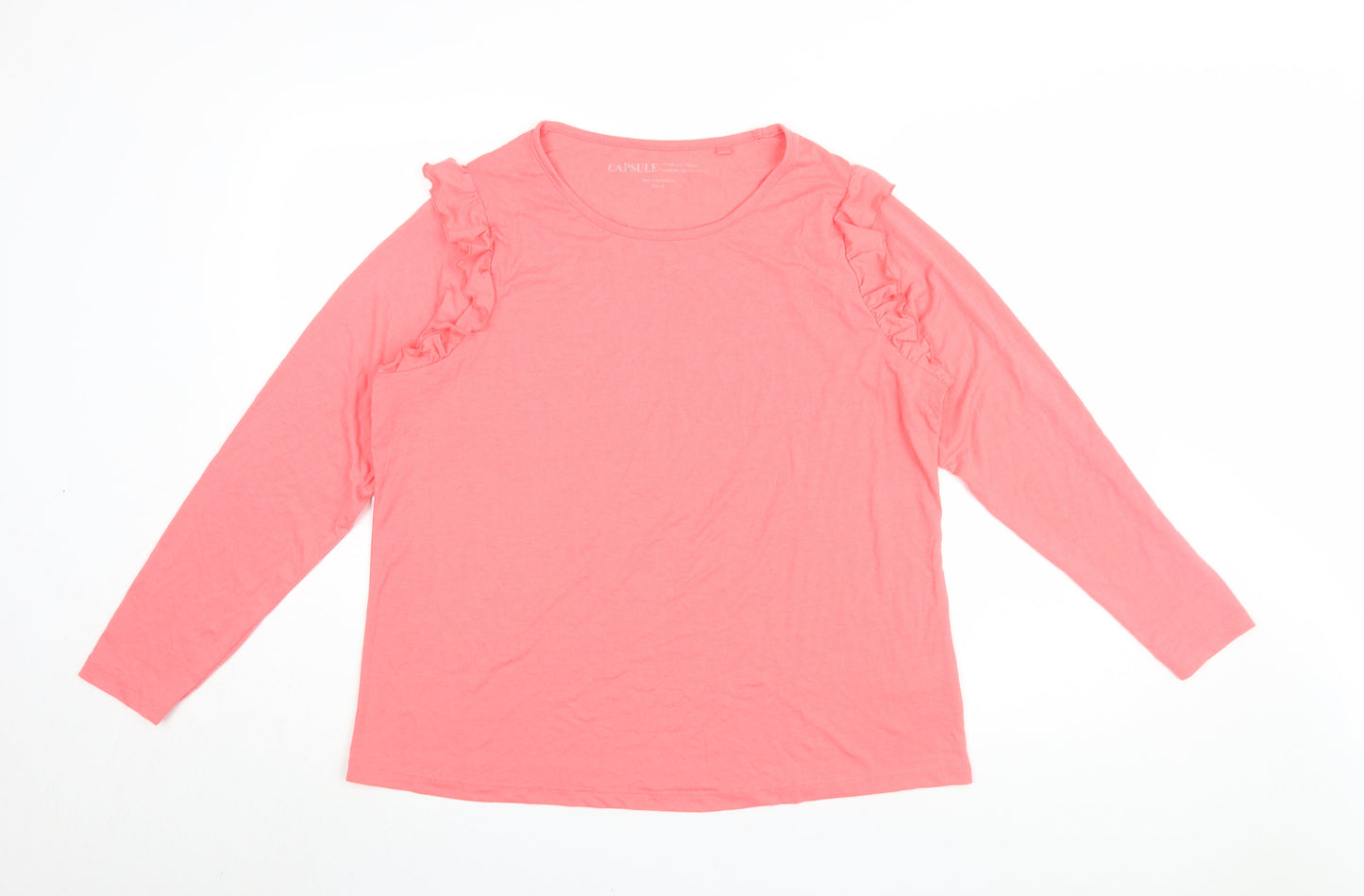 Womens UK Size 18 Capsule Pink Basic Blouse