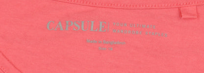 Womens UK Size 18 Capsule Pink Basic Blouse