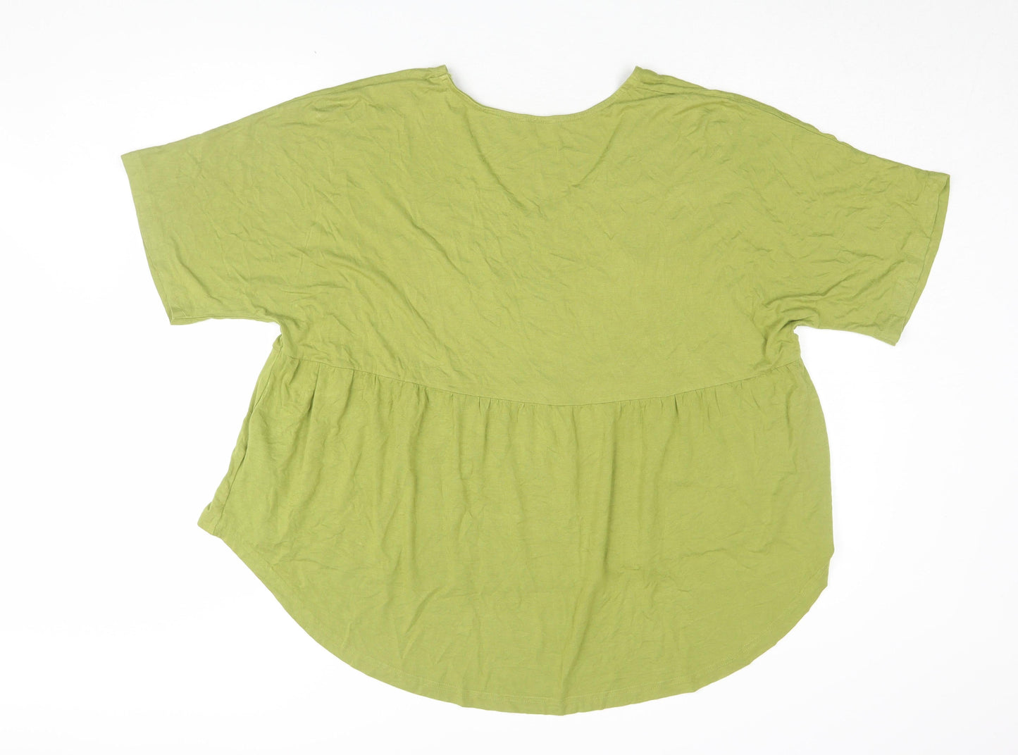 Womens UK Size 20 Bodyflirt Green Tunic T-Shirt