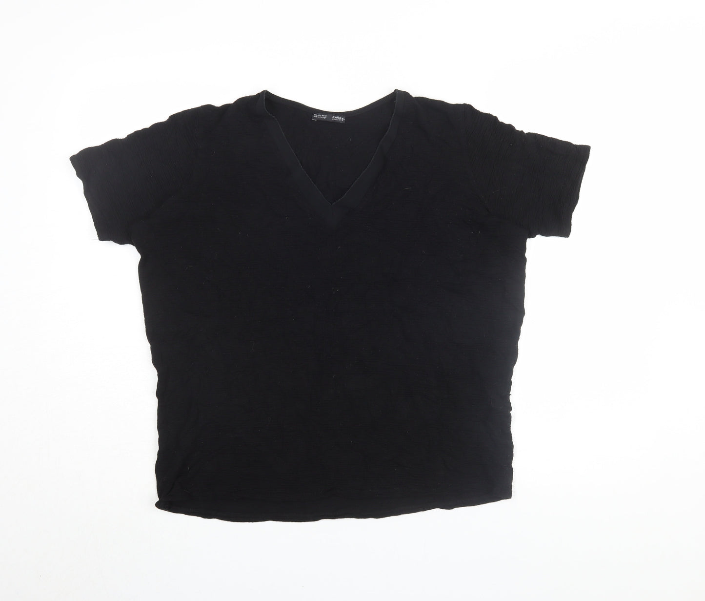 Womens UK Size L Zara Black  T-Shirt