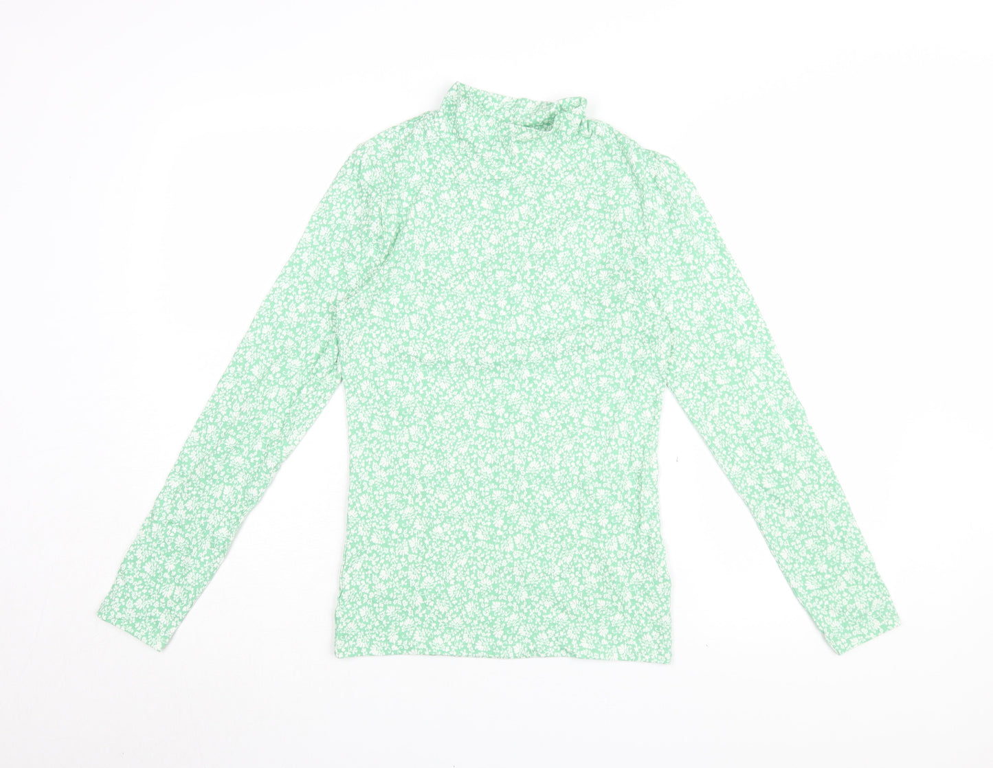 Womens UK Size 10 Marks and Spencer Green Basic Blouse