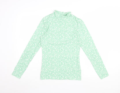 Womens UK Size 10 Marks and Spencer Green Basic Blouse