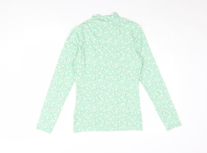 Womens UK Size 10 Marks and Spencer Green Basic Blouse