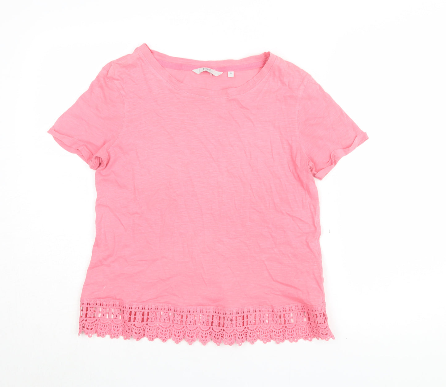Womens UK Size 10 NEXT Pink Basic T-Shirt
