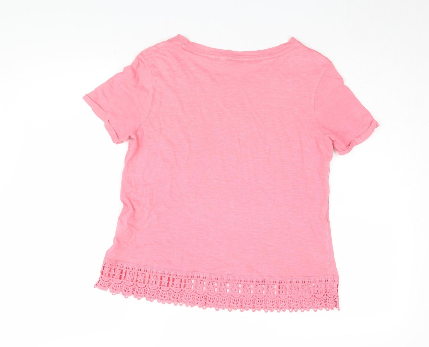 Womens UK Size 10 NEXT Pink Basic T-Shirt
