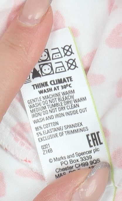 Womens UK Size 10 Marks and Spencer Pink Basic Blouse