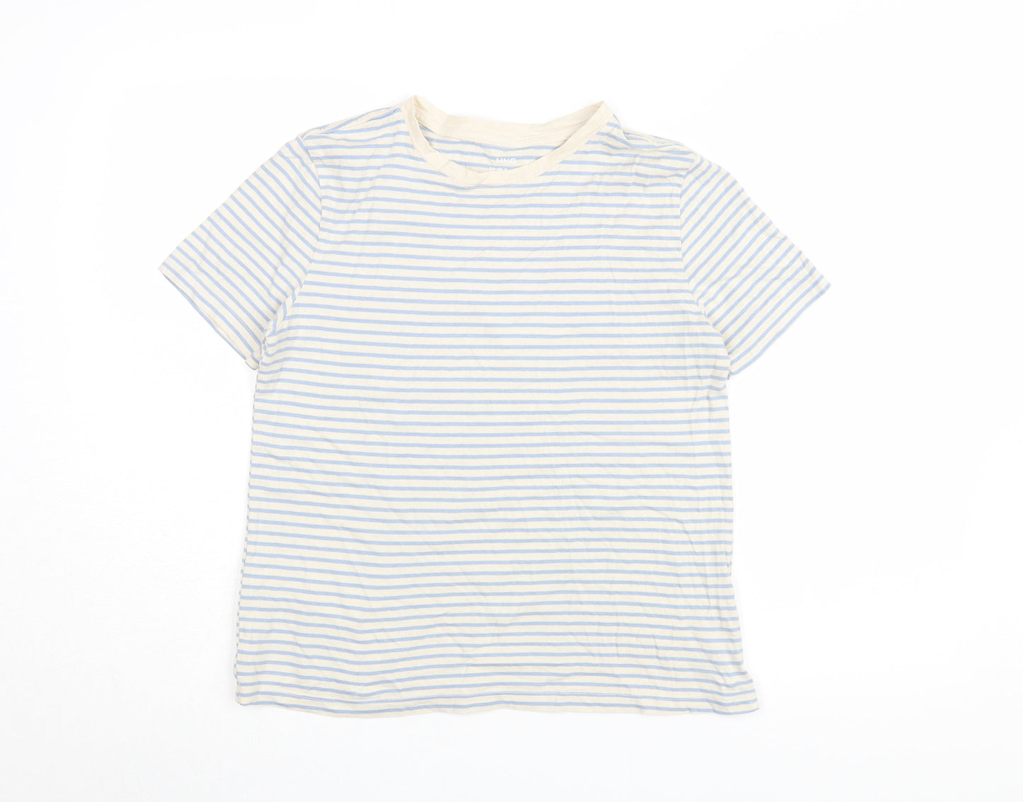 Womens UK Size M MNG Multicoloured Ringer T-Shirt