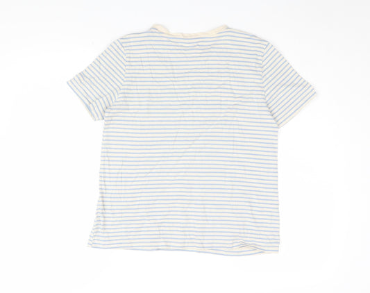 MNG Women's Striped Ringer T-Shirt, Multicoloured, M