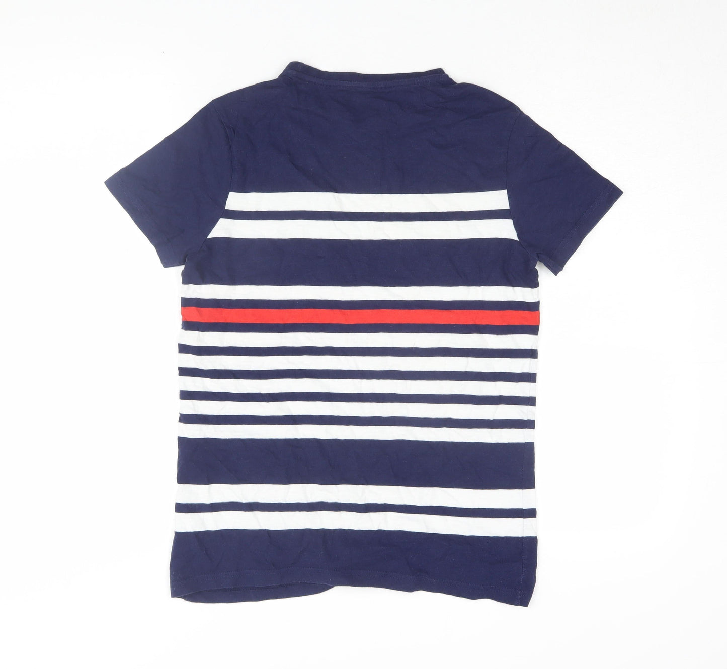 Marks and Spencer Boys Multicoloured Striped T-Shirt 12-13 Years