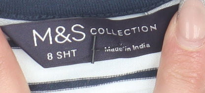 Womens UK Size 8 Marks and Spencer White Camisole Tank