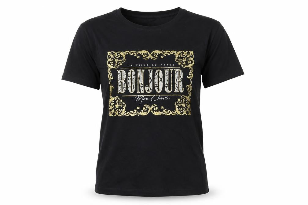 Womens UK Size 10 New Look Black Basic T-Shirt