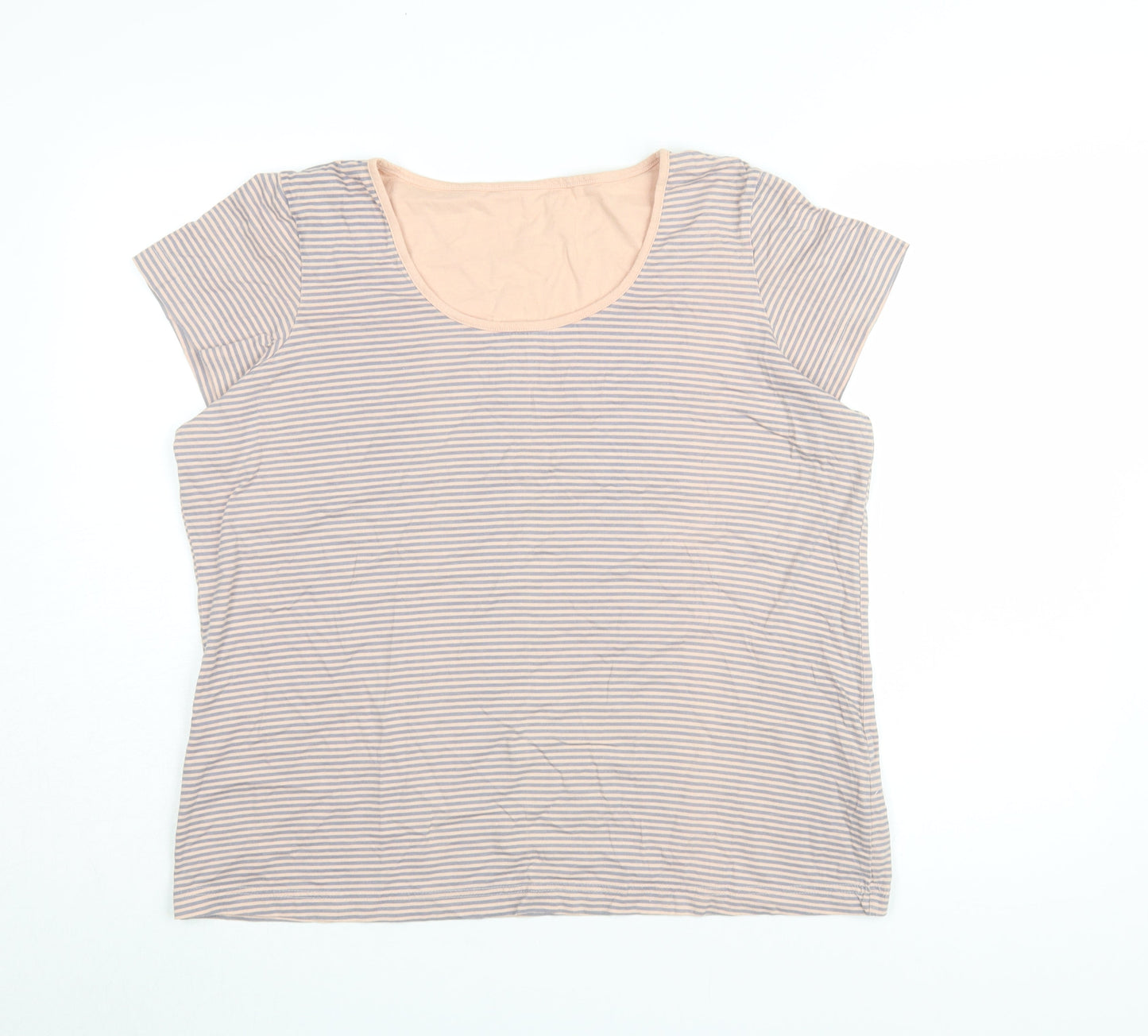 Womens UK Size 16-18 Marks and Spencer Multicoloured Basic T-Shirt