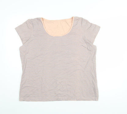 Womens UK Size 16-18 Marks and Spencer Multicoloured Basic T-Shirt