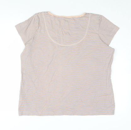 Womens UK Size 16-18 Marks and Spencer Multicoloured Basic T-Shirt