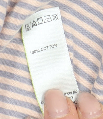 Womens UK Size 16-18 Marks and Spencer Multicoloured Basic T-Shirt