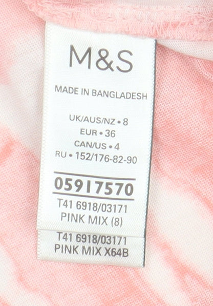 Womens UK Size 8 Marks and Spencer Pink  T-Shirt