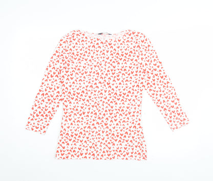 Womens UK Size 8 Marks and Spencer Pink Basic T-Shirt