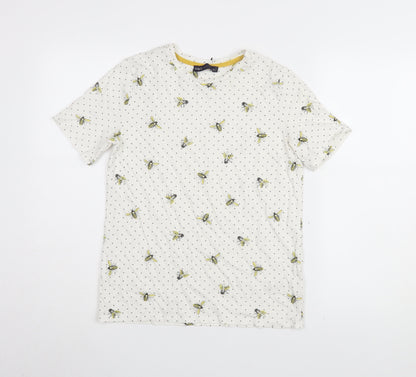 Womens UK Size 6 Marks and Spencer White Basic T-Shirt