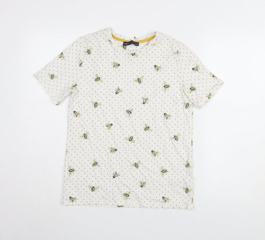 Womens UK Size 6 Marks and Spencer White Basic T-Shirt