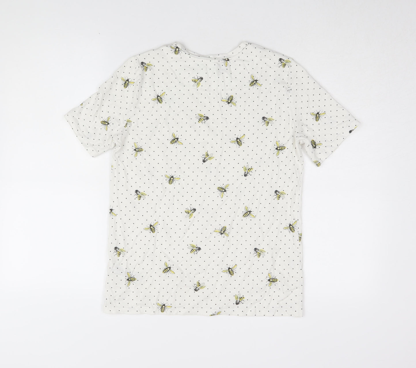 Womens UK Size 6 Marks and Spencer White Basic T-Shirt
